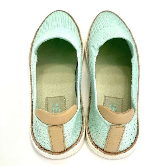 Ugg Sammy Slip-On Sneaker Size 7.5 Mint Green Knit Lightweight Breathable Women - Picture 6 of 16